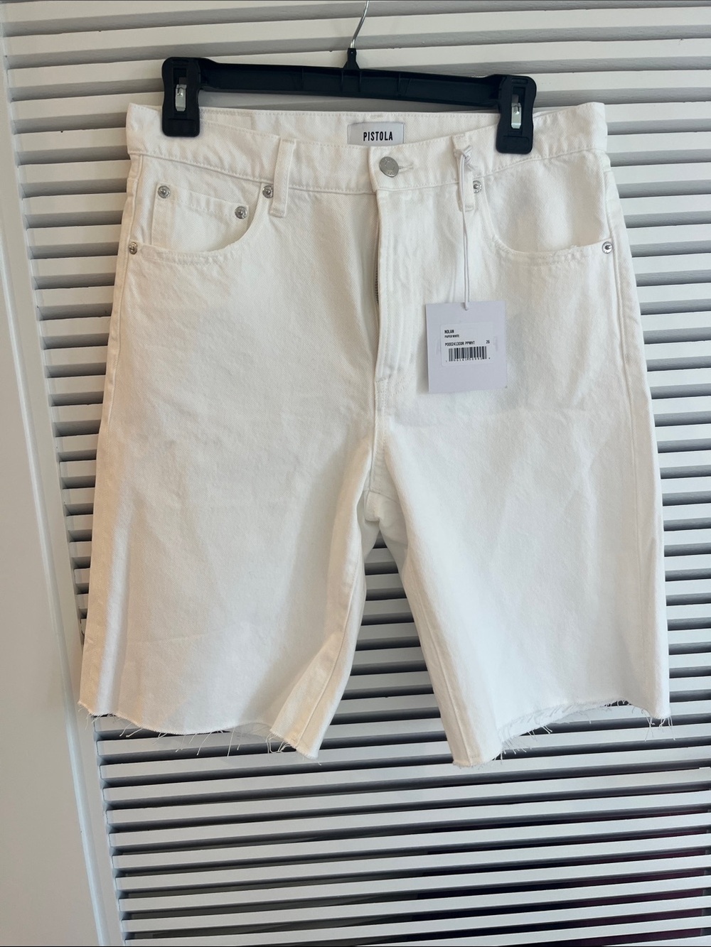 Pistola Nolan Relaxed Bermuda short with Raw Hem